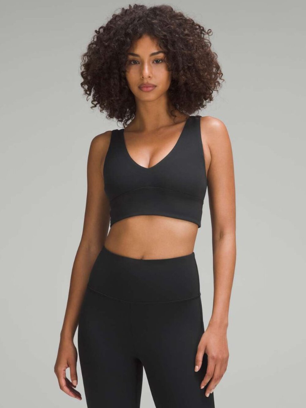 Lululemon Align™ V-Neck Bra Light Support, C/D Cup – Black Size 8